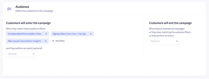 cancellation insights welcome email