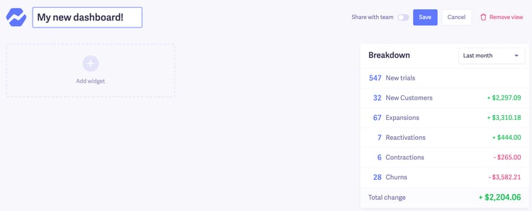 create saas dashboard - 1