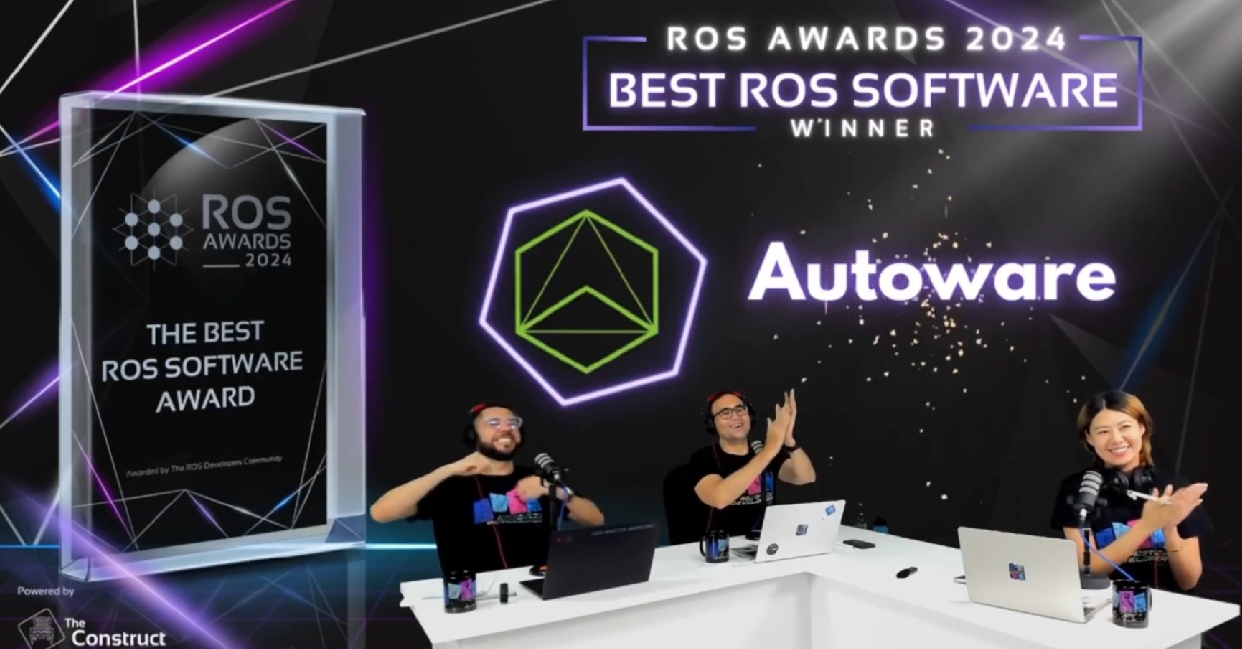 Autoware is awarded The Best ROS Software 2024 at the 5th ROS Awards!