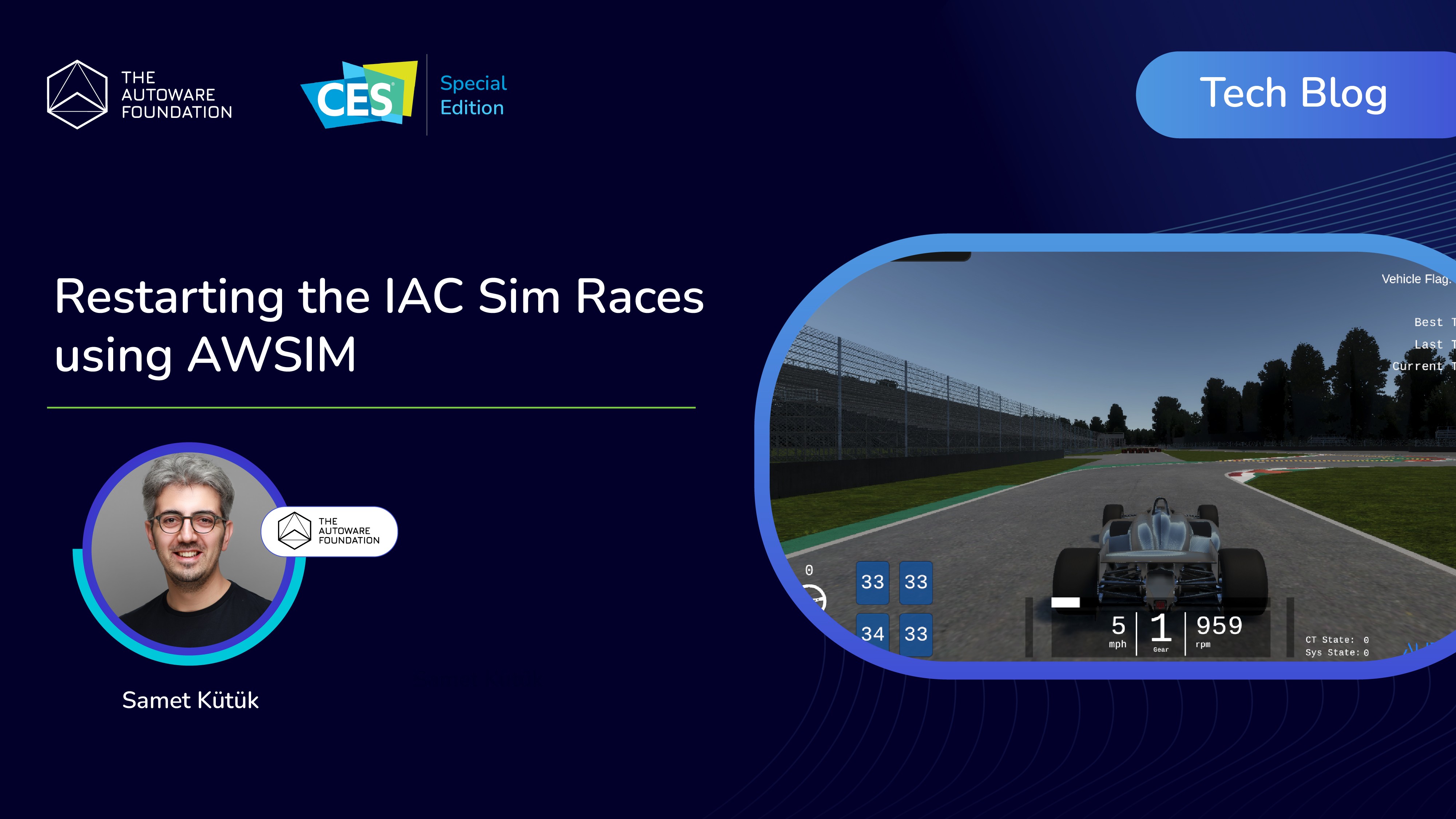 CES Special – Restarting the IAC SIM races using AWSIM