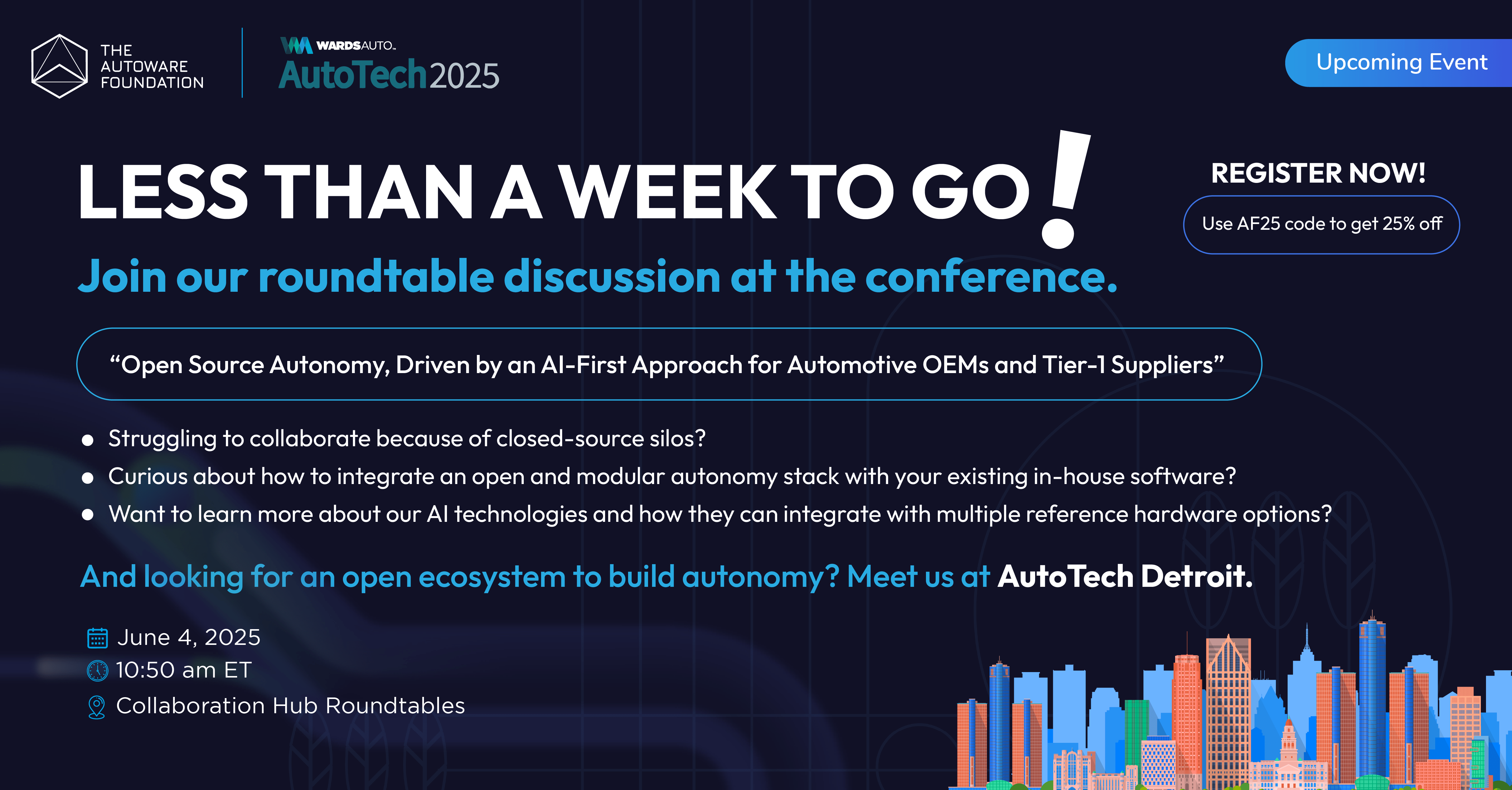 Only a Few Days Until the AutoTech Detroit 2025 Starts!