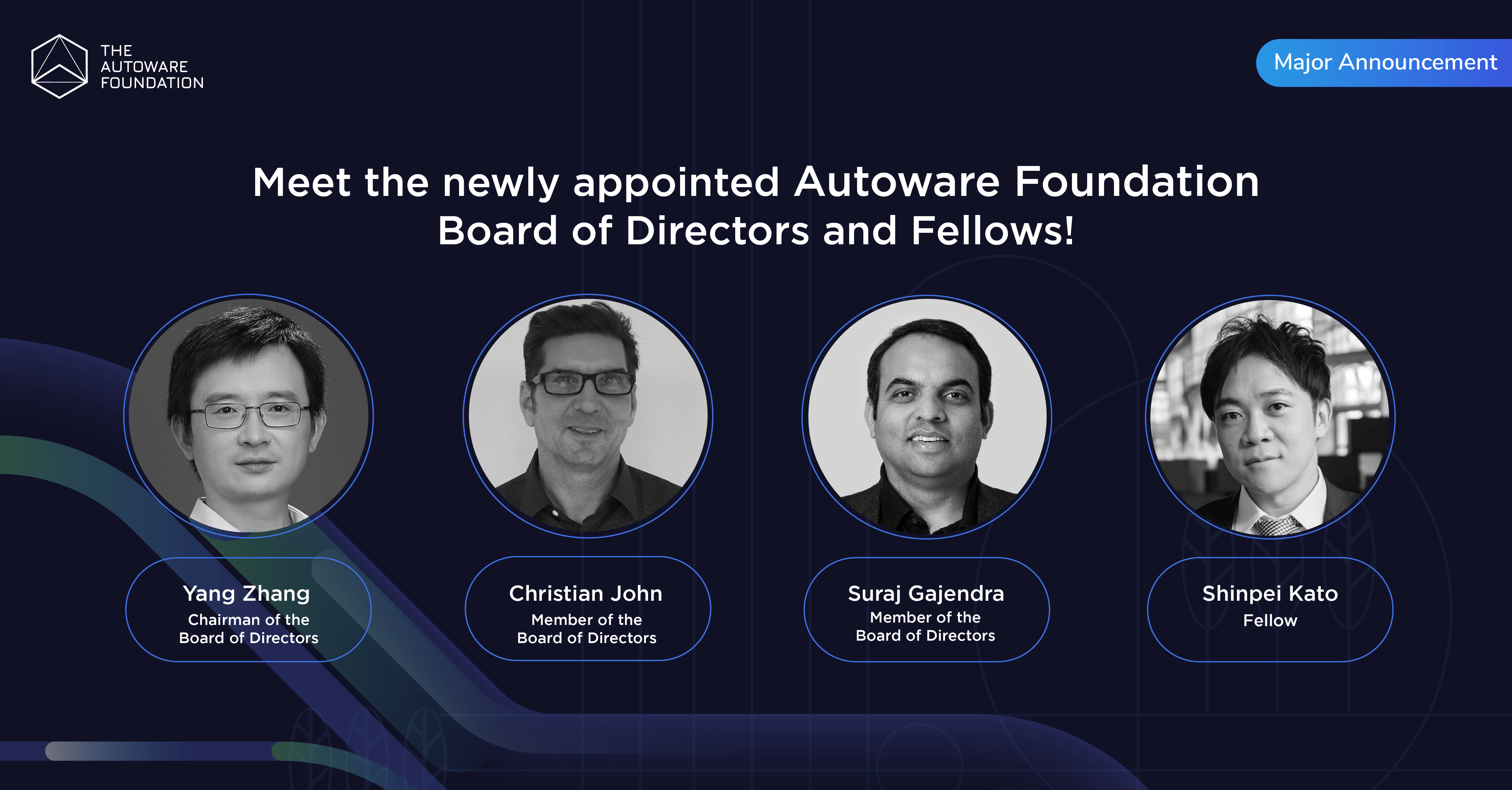 Welcome to the new Board of Directors!