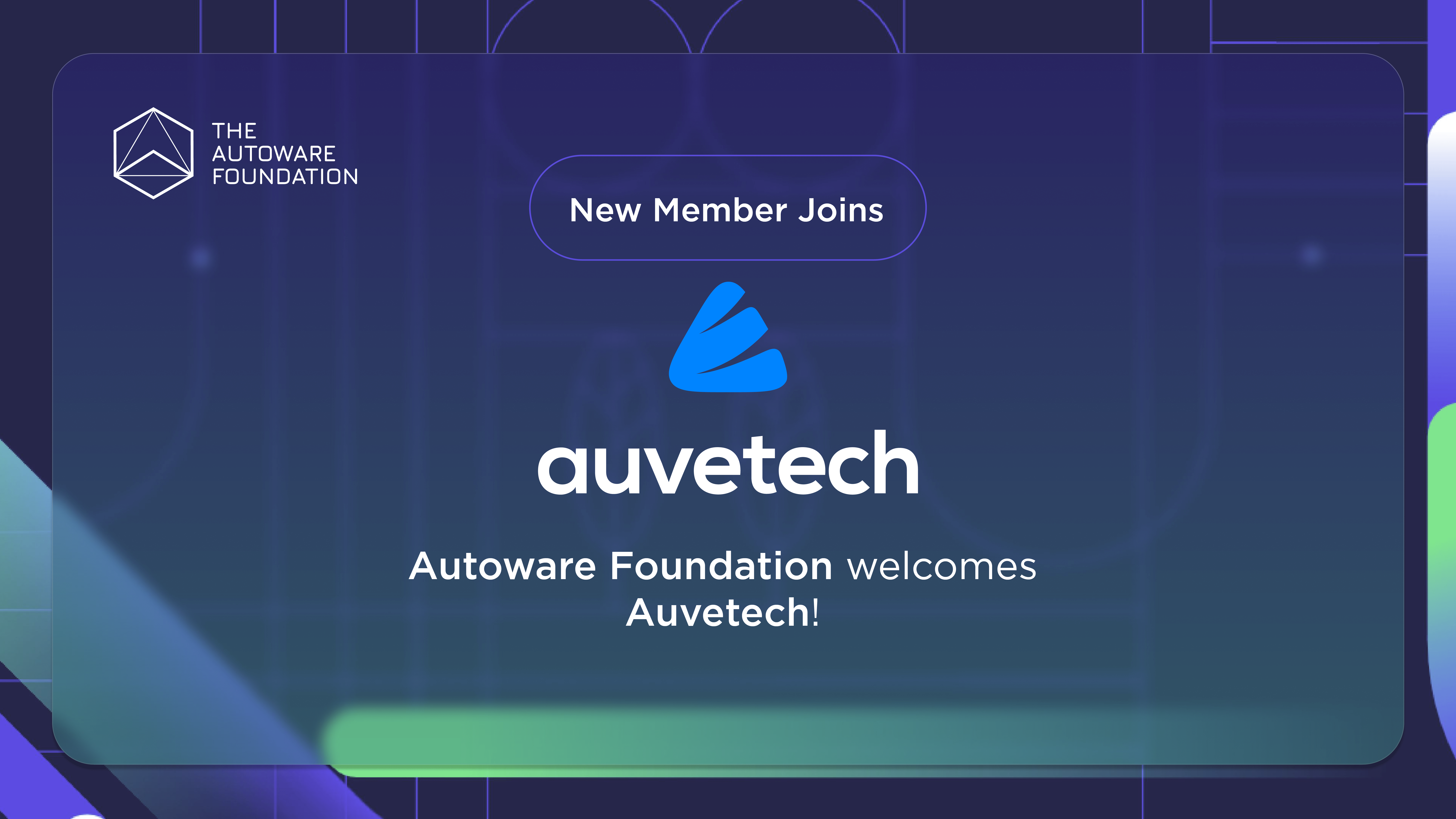 Auve Tech joins the Autoware Foundation!