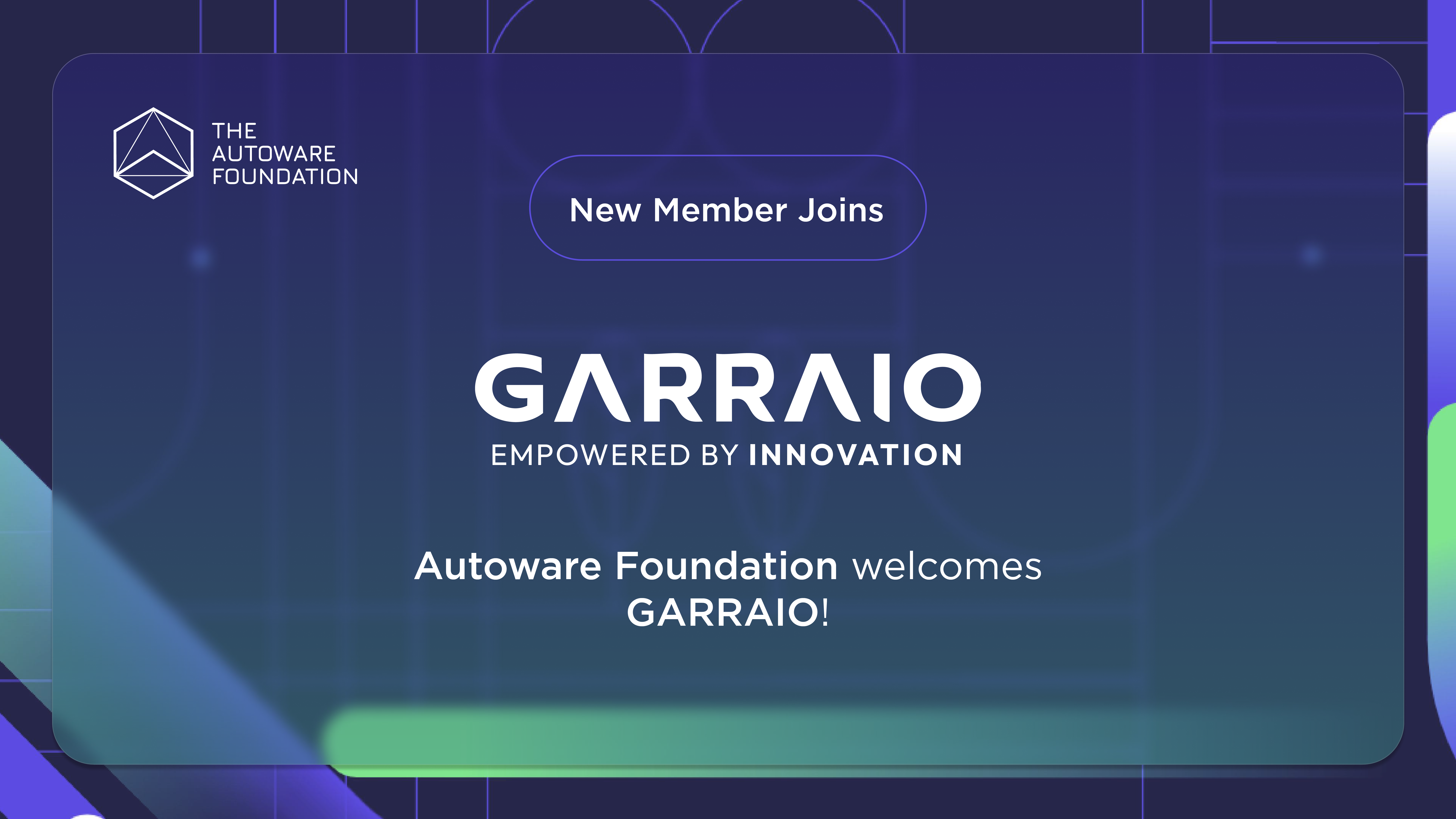 Garraio LLC. Joins The Autoware Foundation!