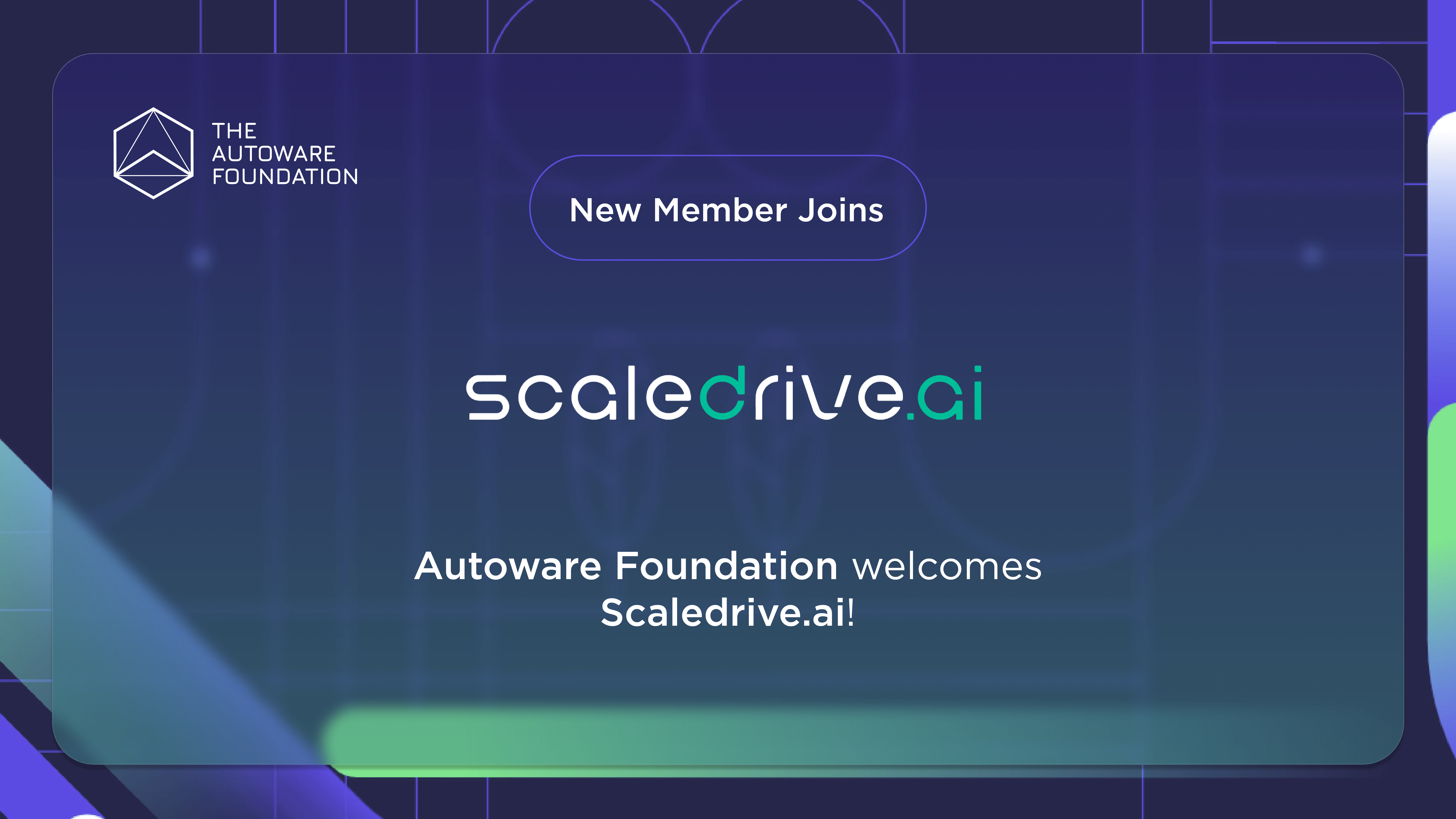 Scaledrive.ai joins the Autoware Foundation!